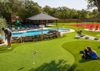 Waterloo Turf artificial turf backyard installation